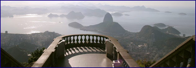 Blick auf die Bucht von Rio vom Corcovado